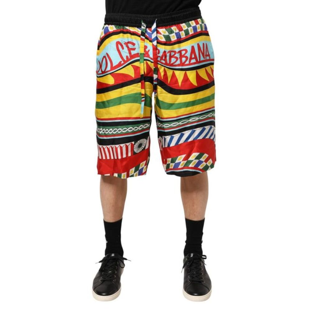 Dolce & Gabbana Logo Print Swim Shorts Men Multicolor Swimwear